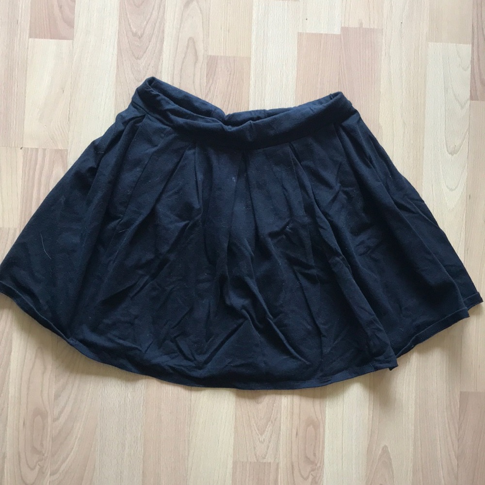 Black mini skirt